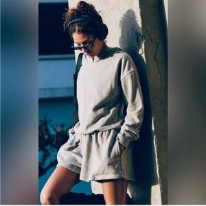 FREE PEOPLE movement Such A Flirt Romper in Heather gray NWOT $128